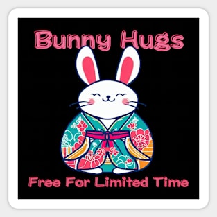 Bunny hugs Sticker